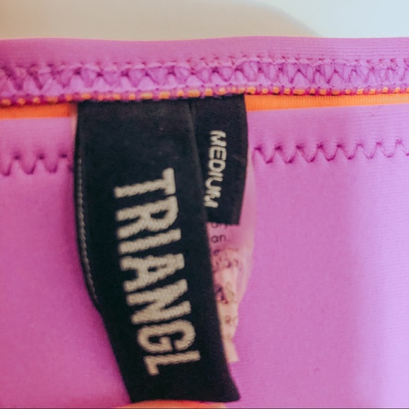 TRIANGL Neoprene Purple Coral Bikini Bottom Medium - Picture 5 of 5